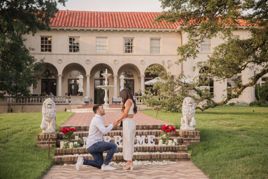 Marriage Proposal at Commodore Perry Estate