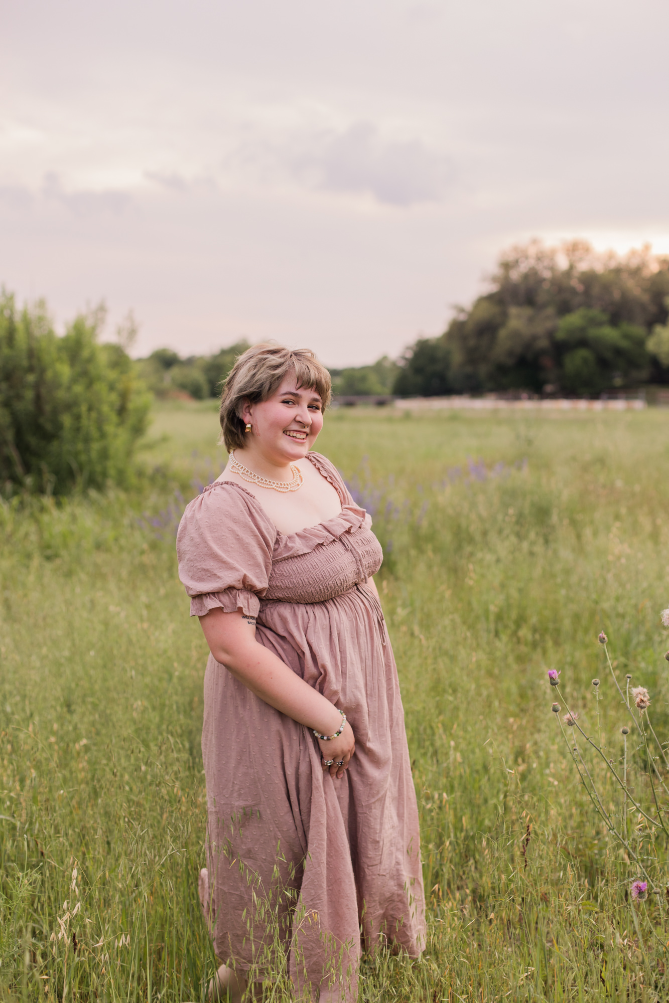 Kaitlynn wanted her photos to have a cottage core, forest, fairy, ethereal vibe. 