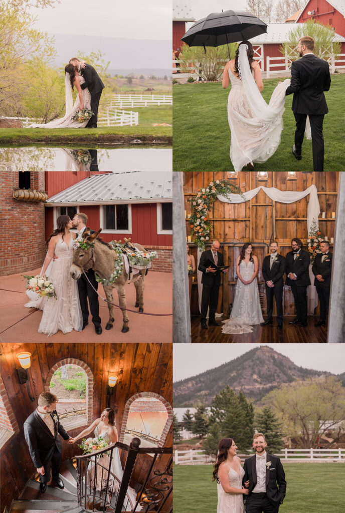 Destination Wedding at Crooked Willow Farms in Larkspur, Colorado