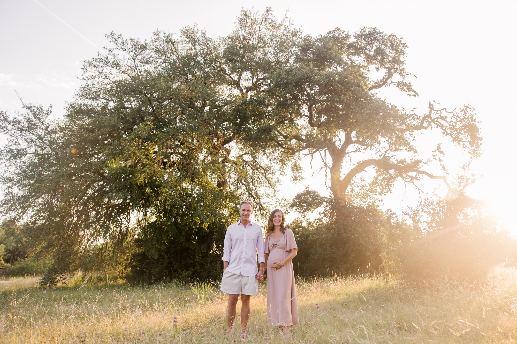 Wildflower Sunset Maternity Photos 