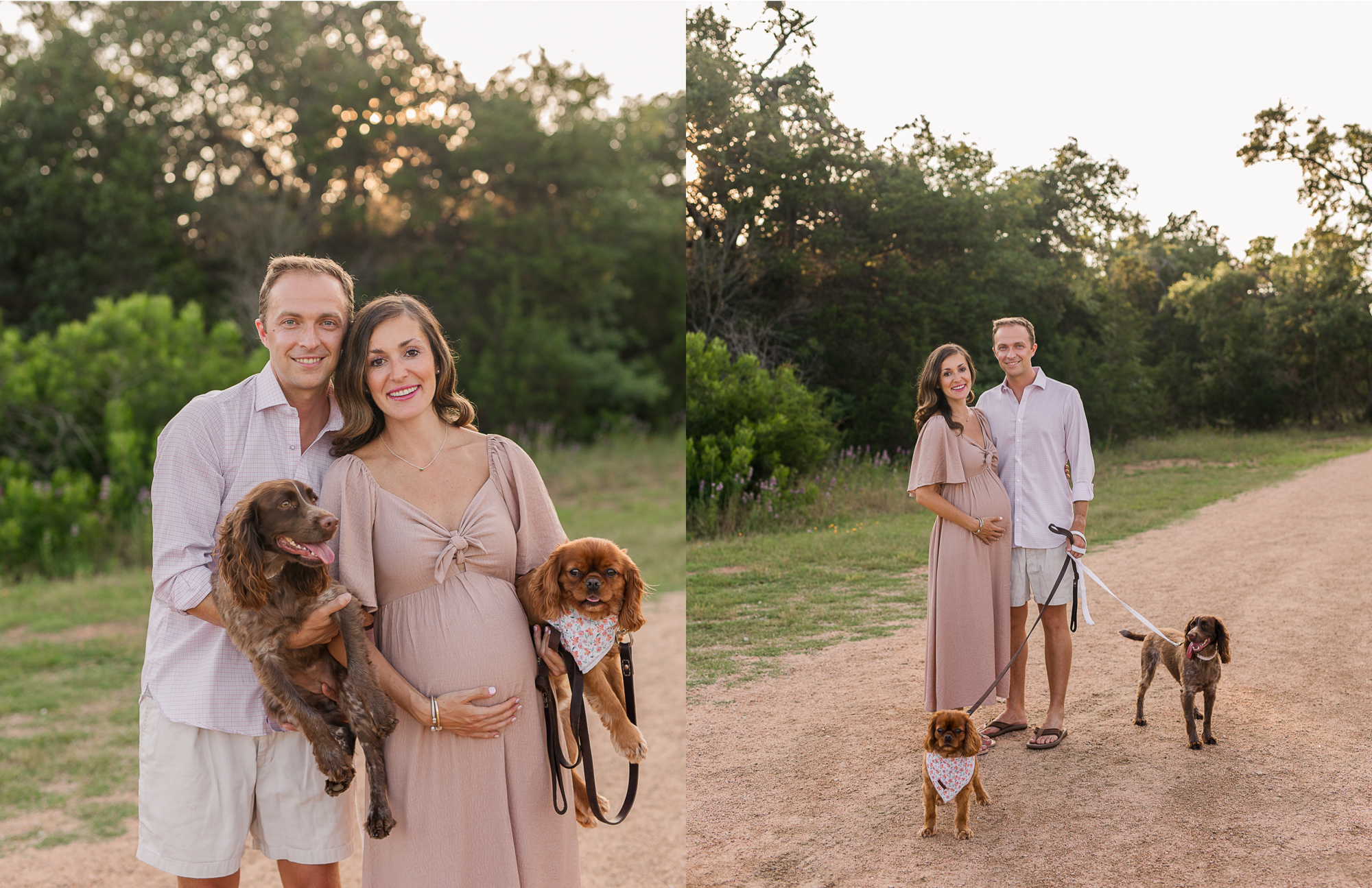 Wildflower Sunset Maternity Photos 