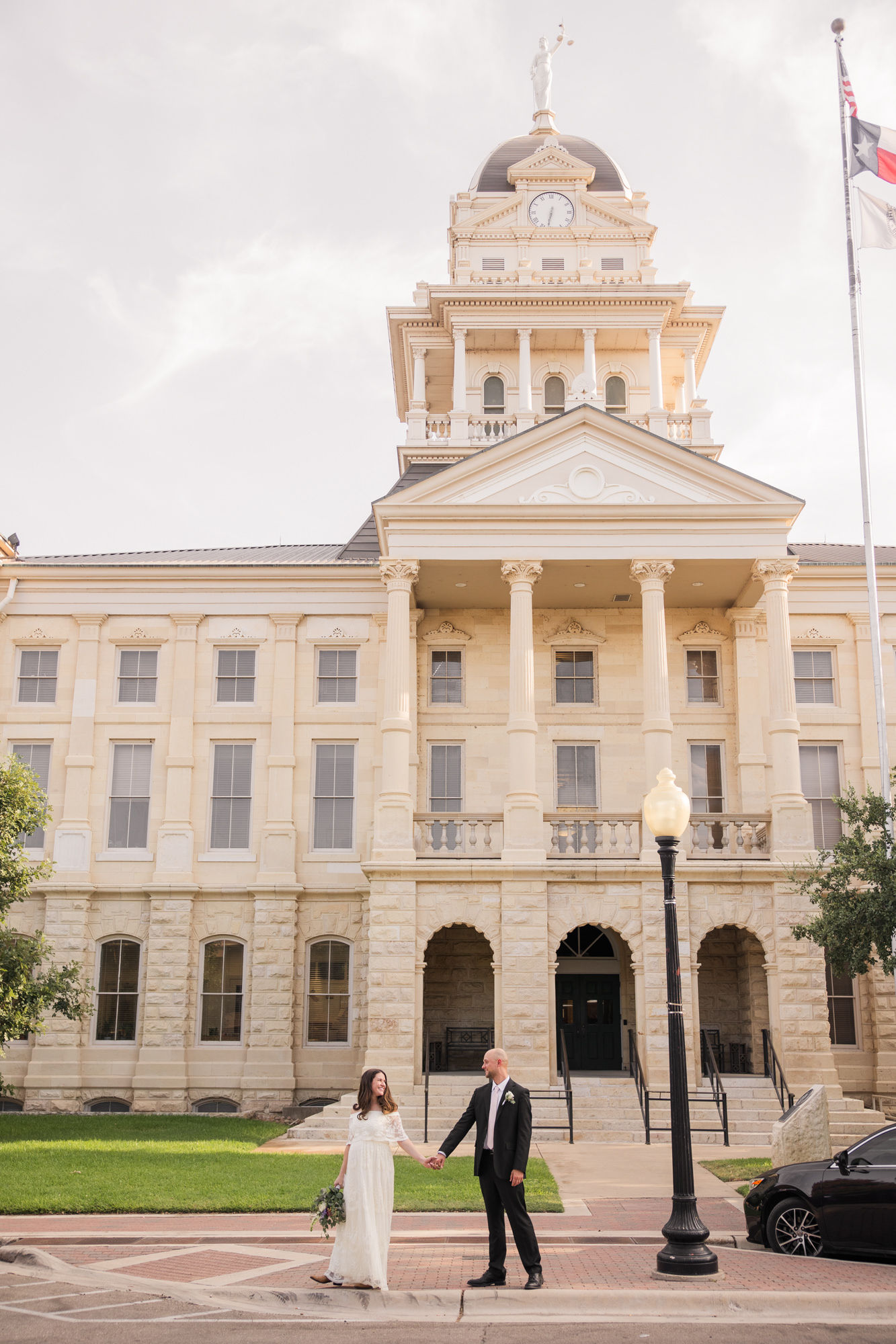 Belton, Texas Courthouse Elopement + Riverside Photos