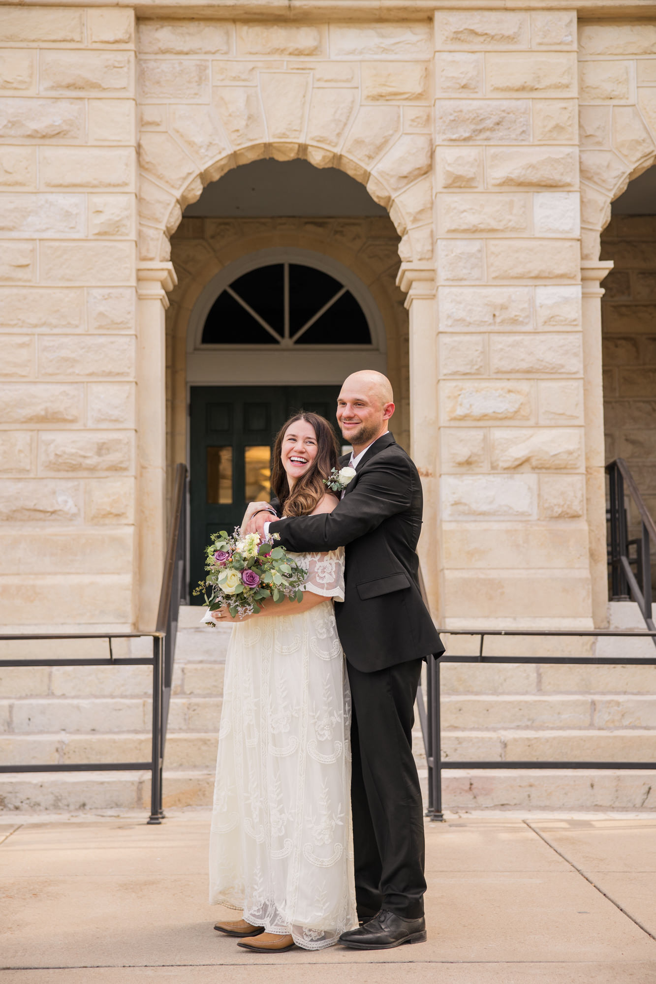 Belton, Texas Courthouse Elopement + Riverside Photos