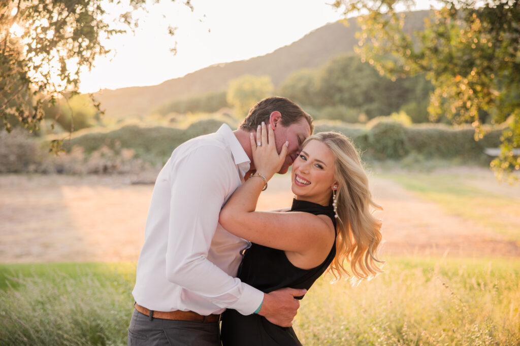 Romantic Proposal with Large Marry Me Sign