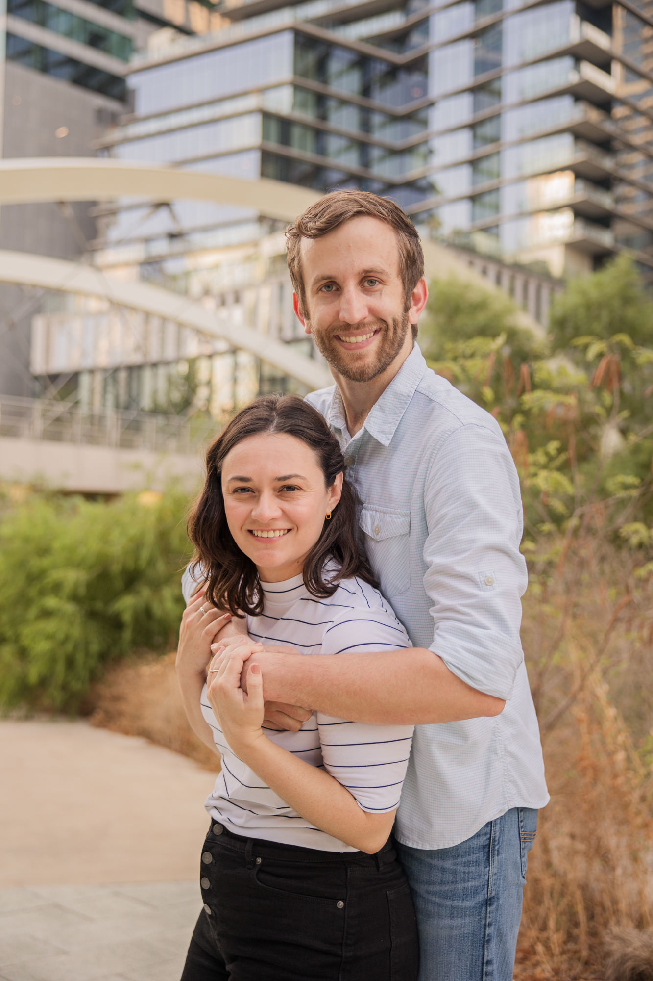 Pfluger Pedestrian Bridge Downtown Austin Engagement Photos