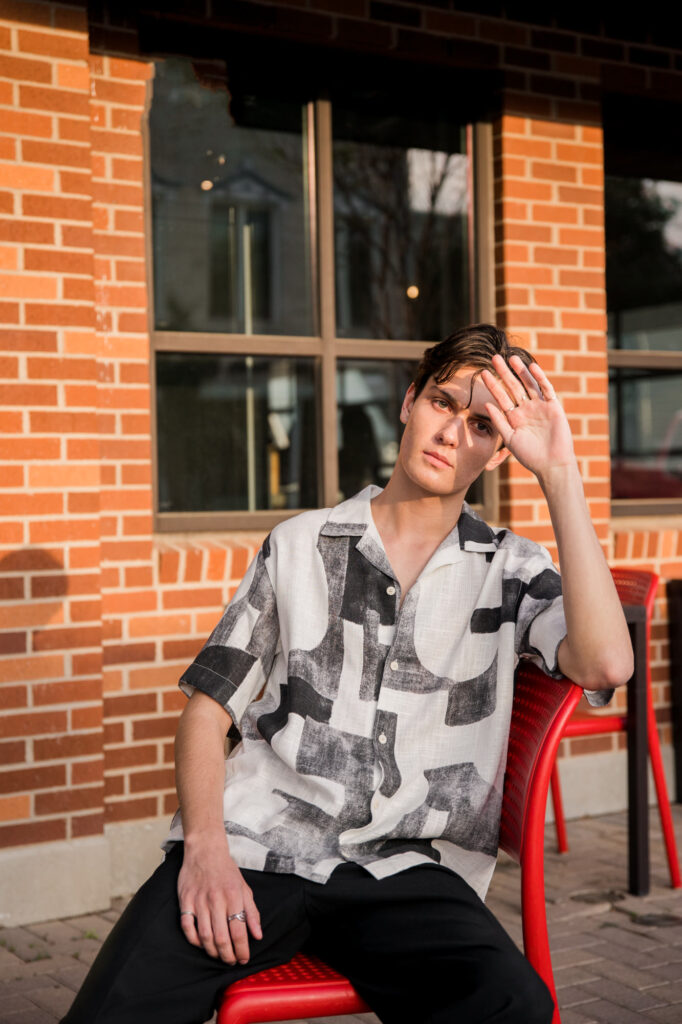 Editorial Senior Photos in Downtown Georgetown