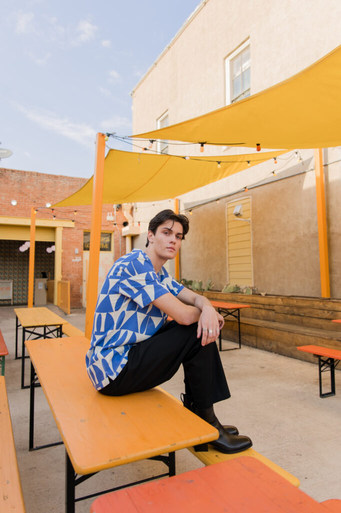 Editorial Senior Photos in Downtown Georgetown