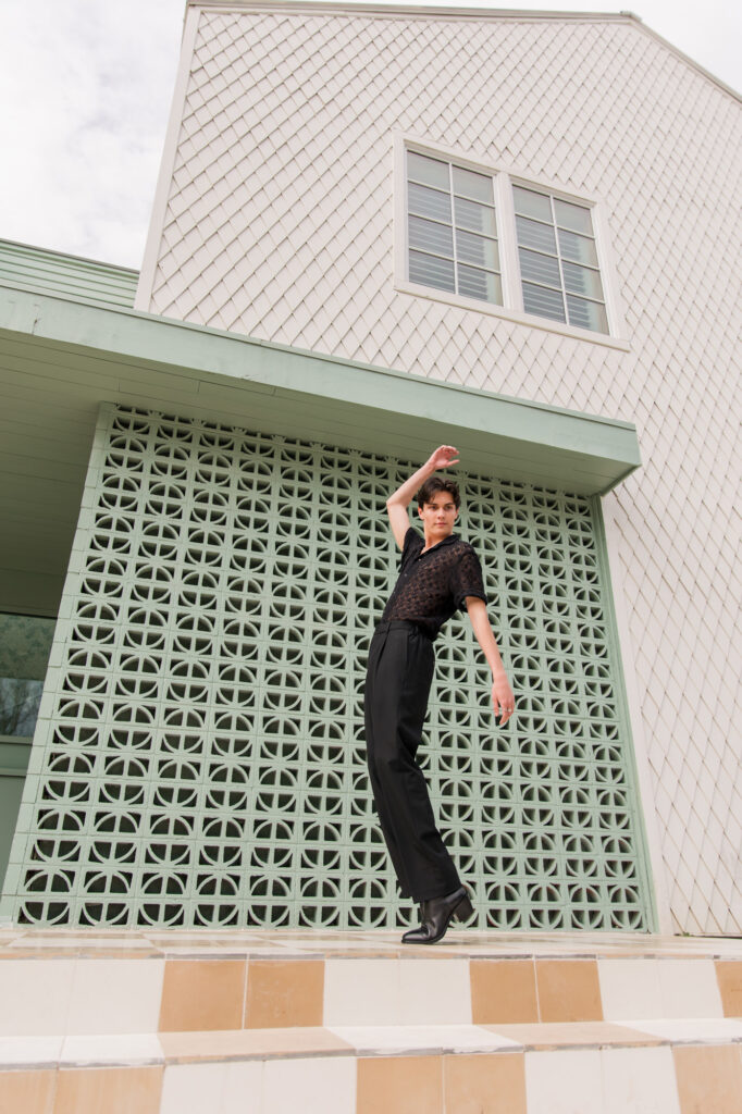 Editorial Senior Photos in Downtown Georgetown