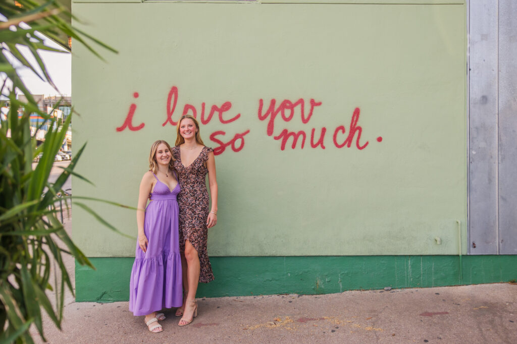 Friends Session Photos on South Congress. I love you so much wall