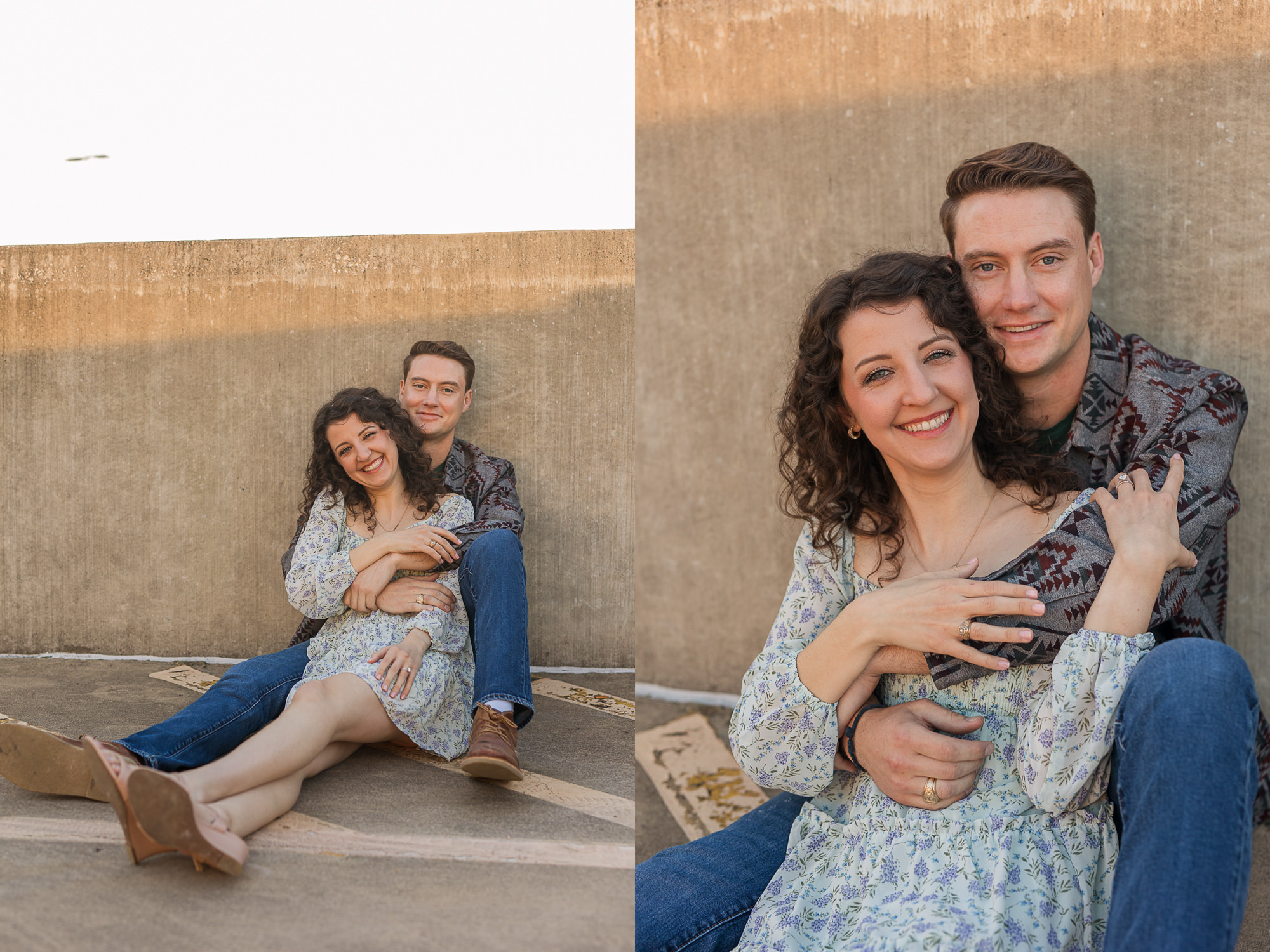 Fall Engagement Photos in West Austin Park + Downtown Rooftop