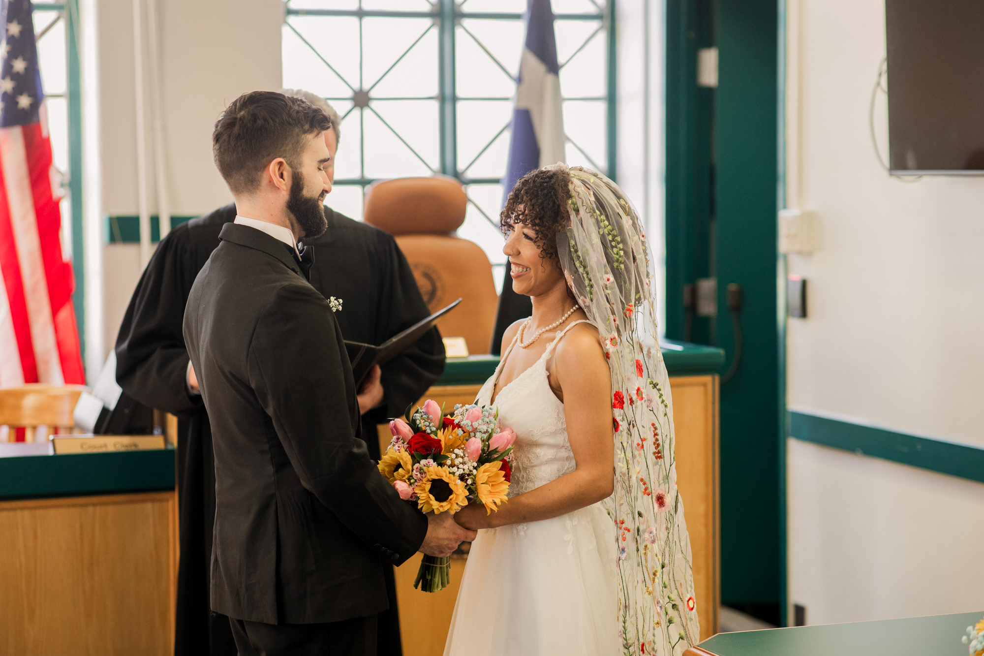 Fun Austin Courthouse Wedding