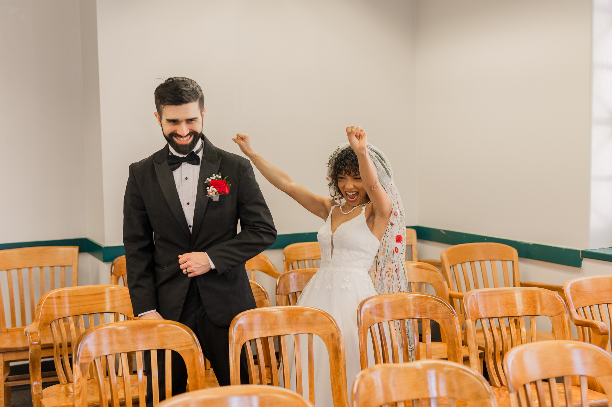 Fun Austin Courthouse Wedding