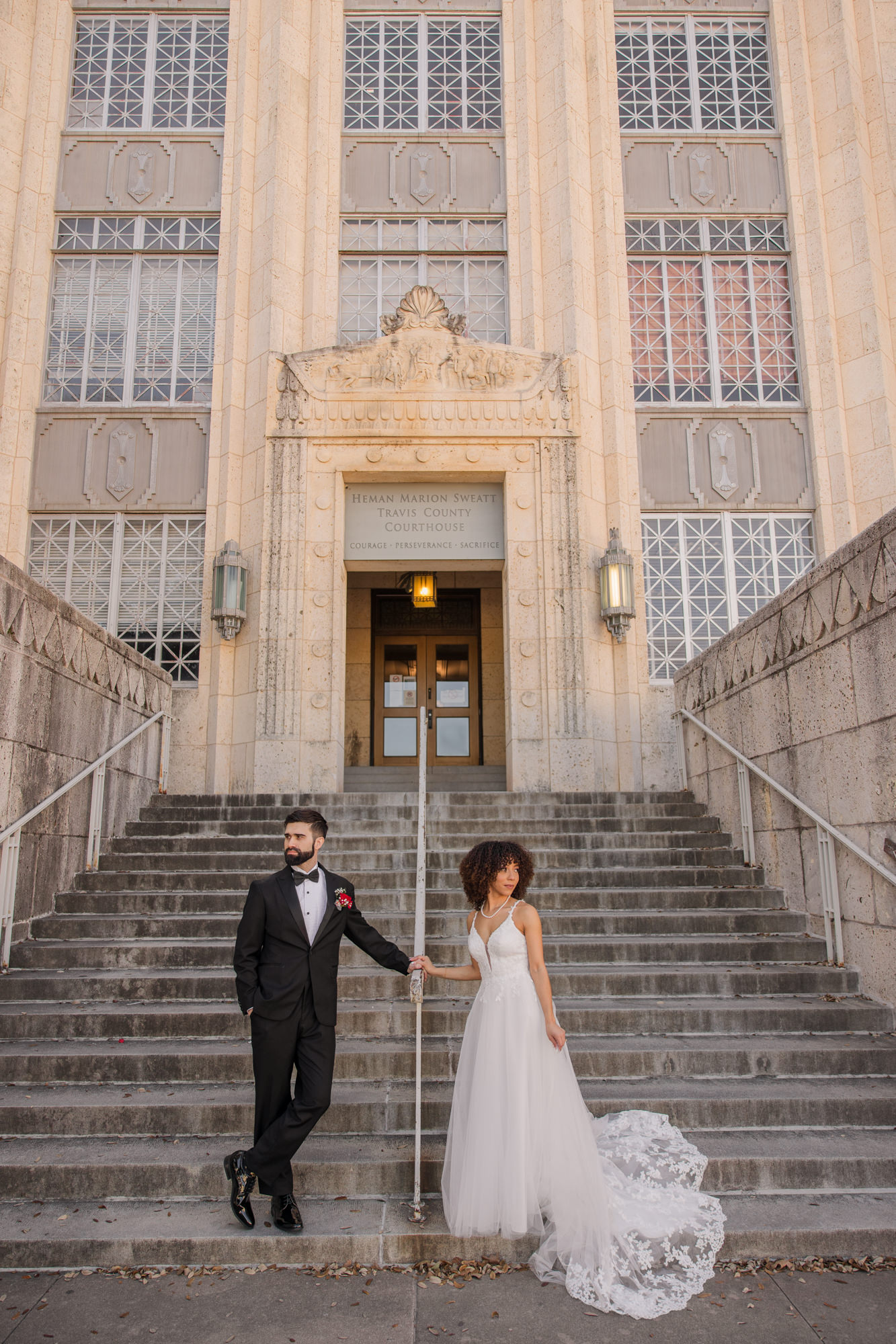 Fun Austin Courthouse Wedding