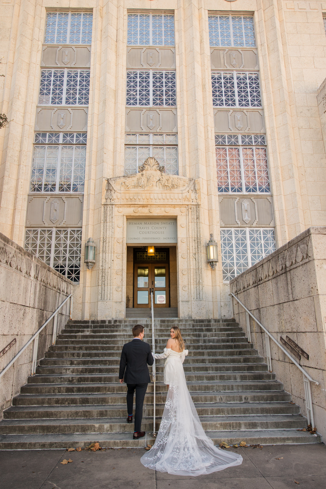 Downtown Austin Travis County Courthouse Engagement Photos