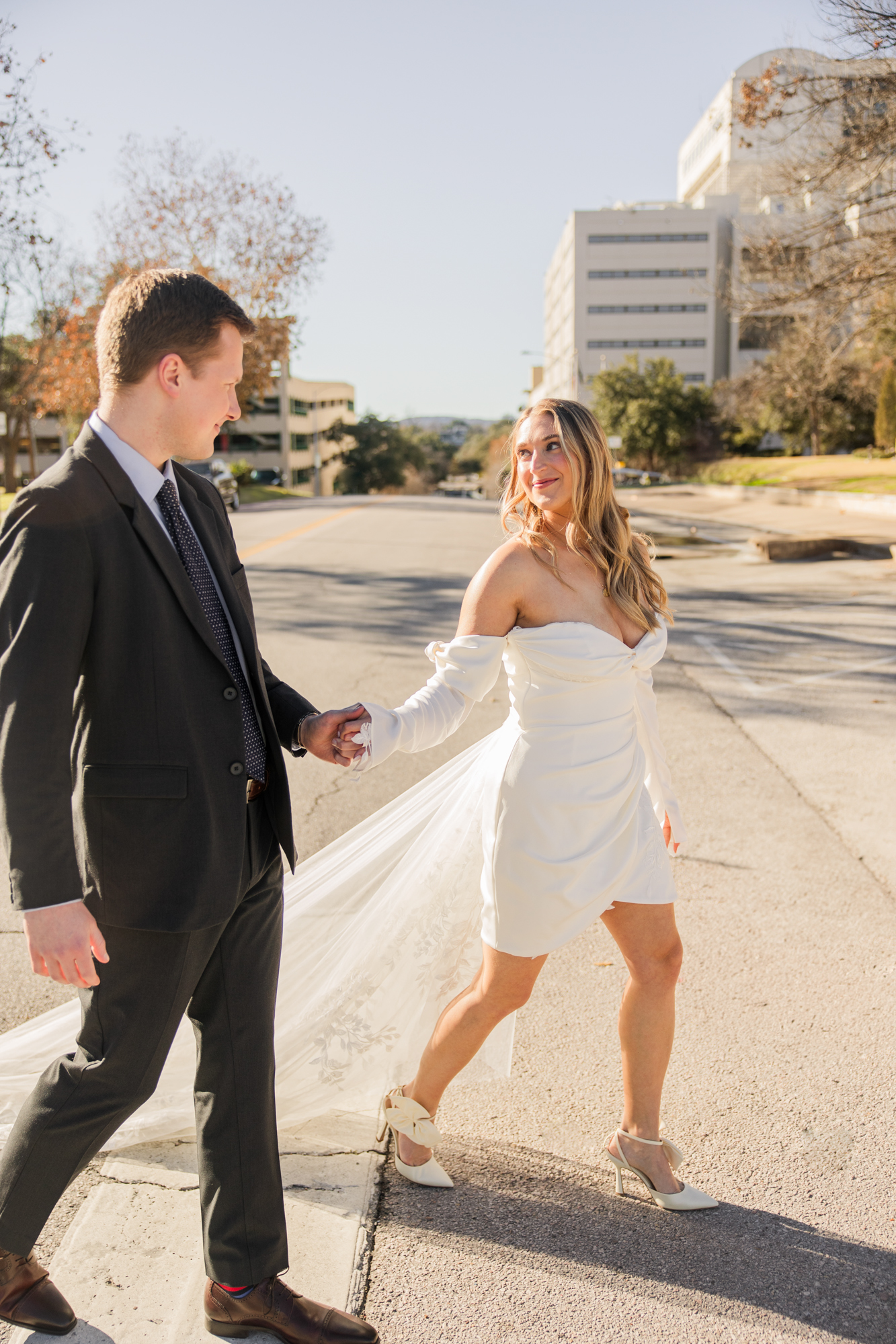 Downtown Austin Travis County Courthouse Engagement Photos