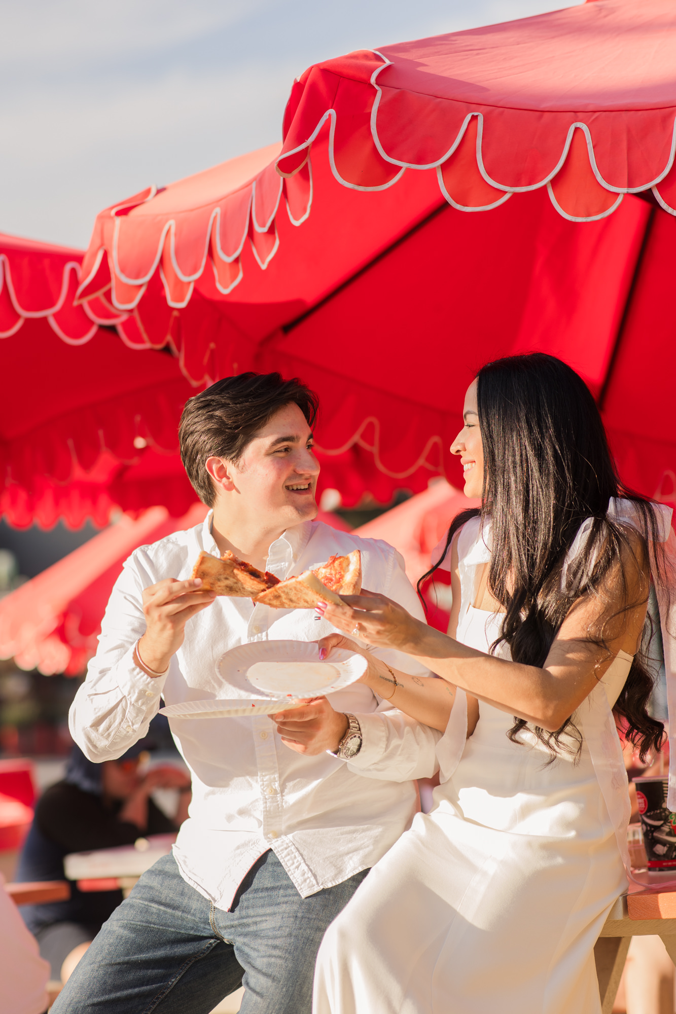 Home Slice Pizza | Colorful South Congress Engagement Photos