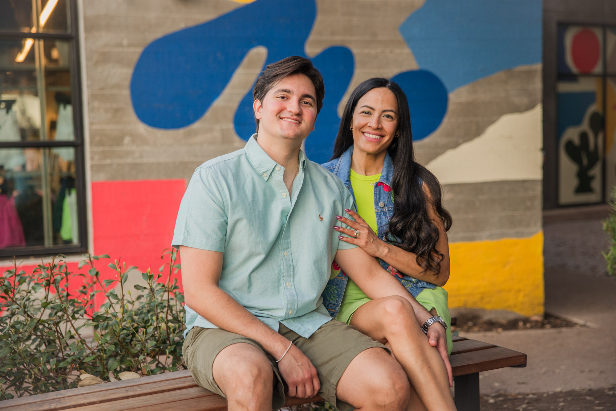 Colorful South Congress Engagement Photos