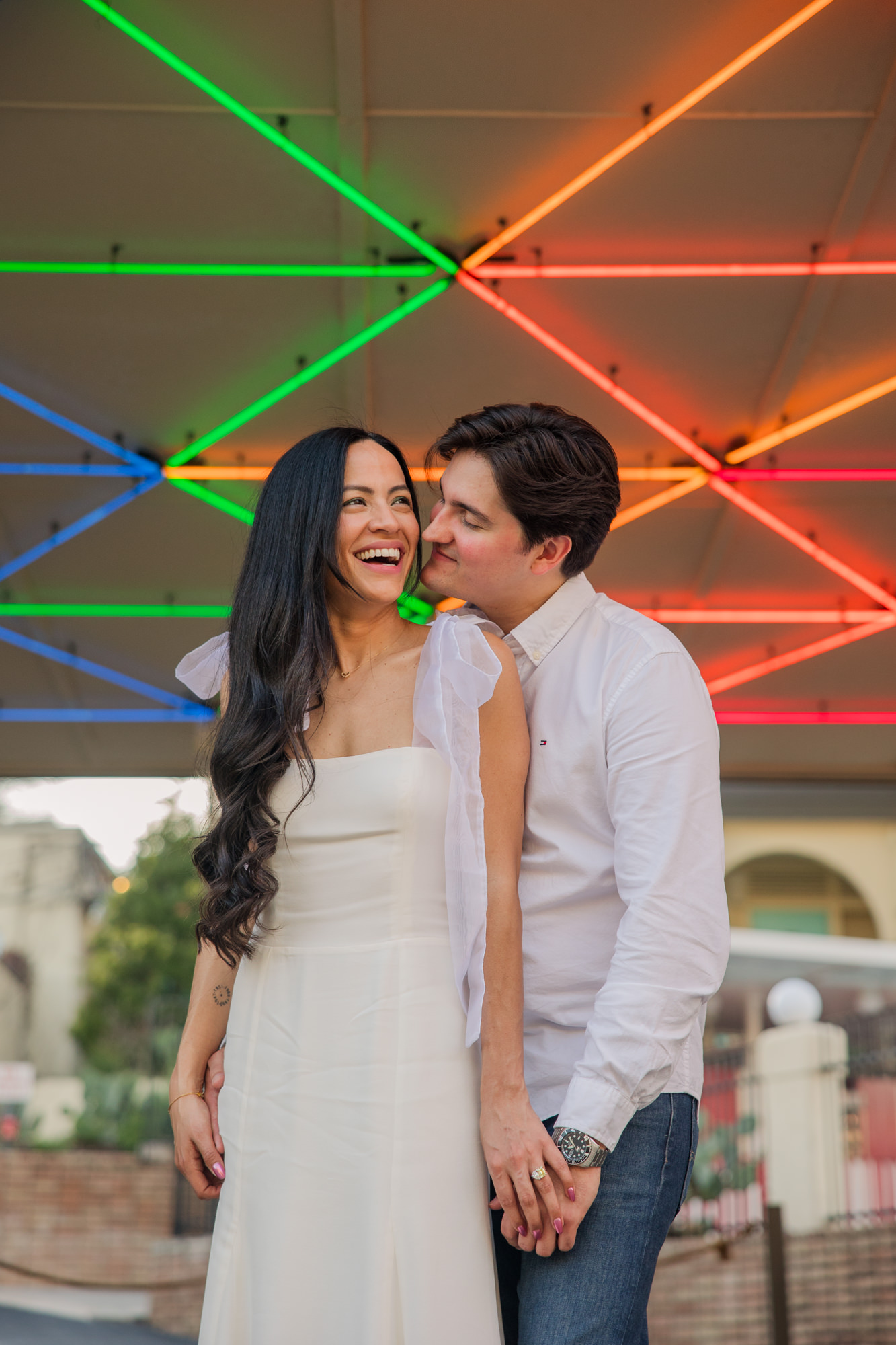 Colorful South Congress Engagement Photos