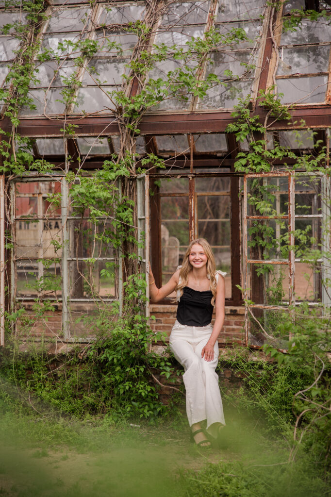 Sekrit Theater Greenhouse Senior Photos