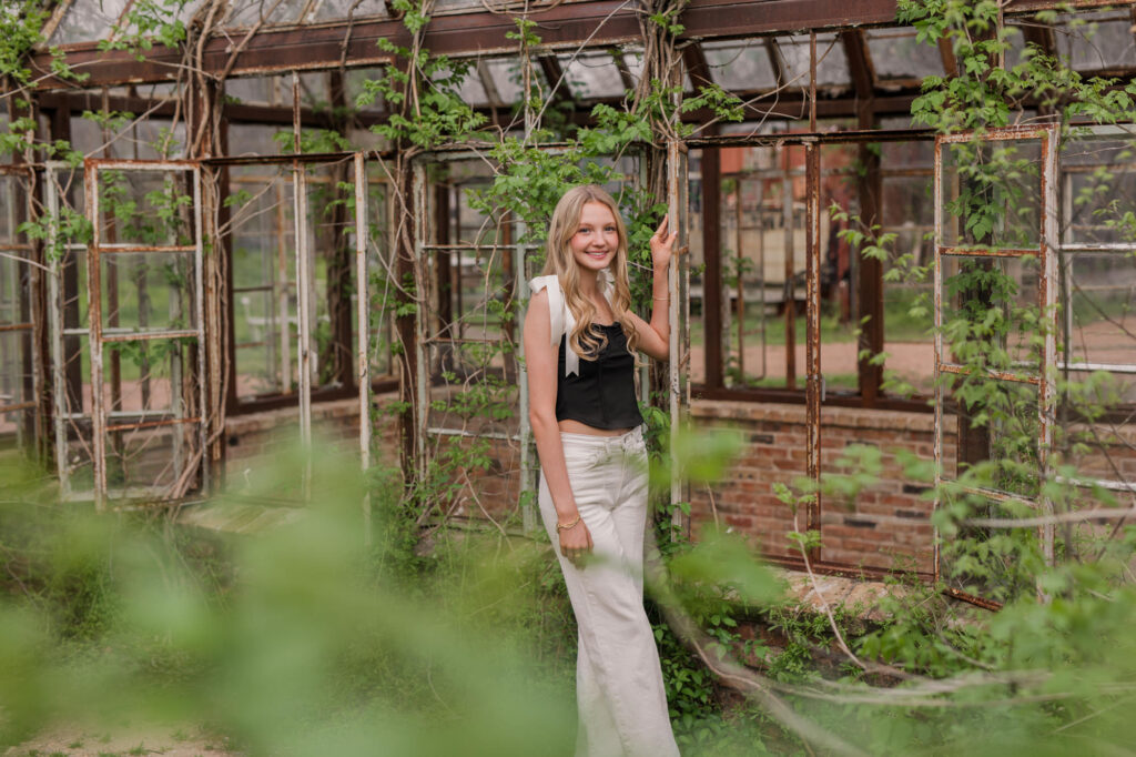 Sekrit Theater Greenhouse Senior Photos