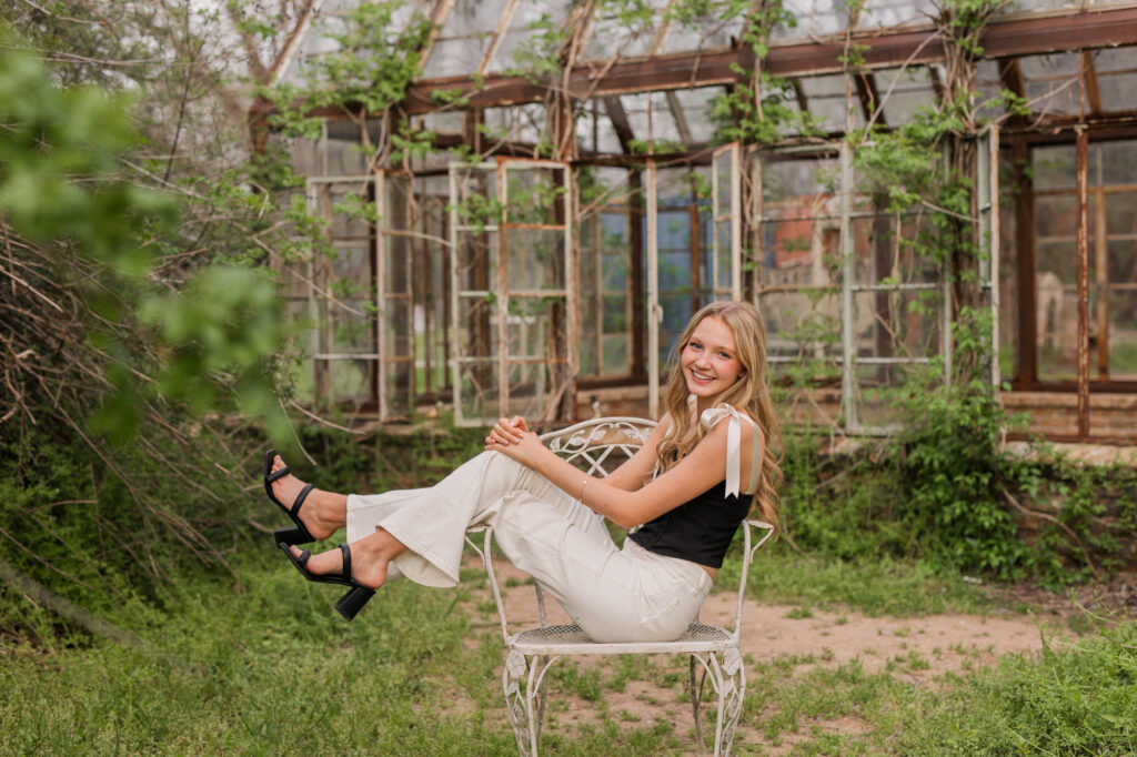 Sekrit Theater Greenhouse Senior Photos