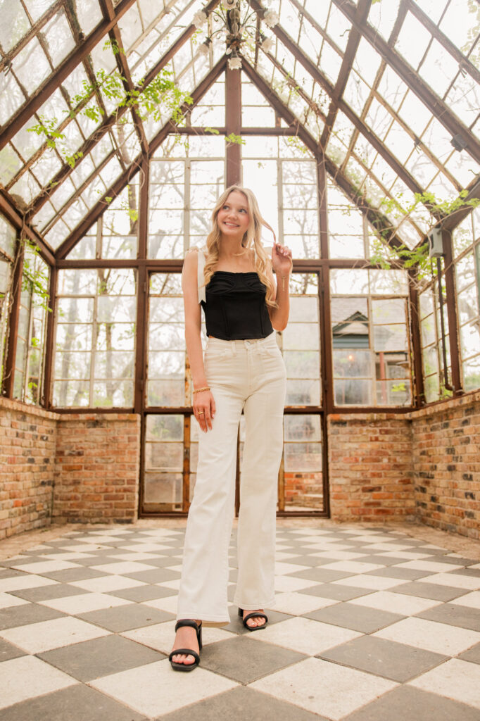 Sekrit Theater Greenhouse Senior Photos