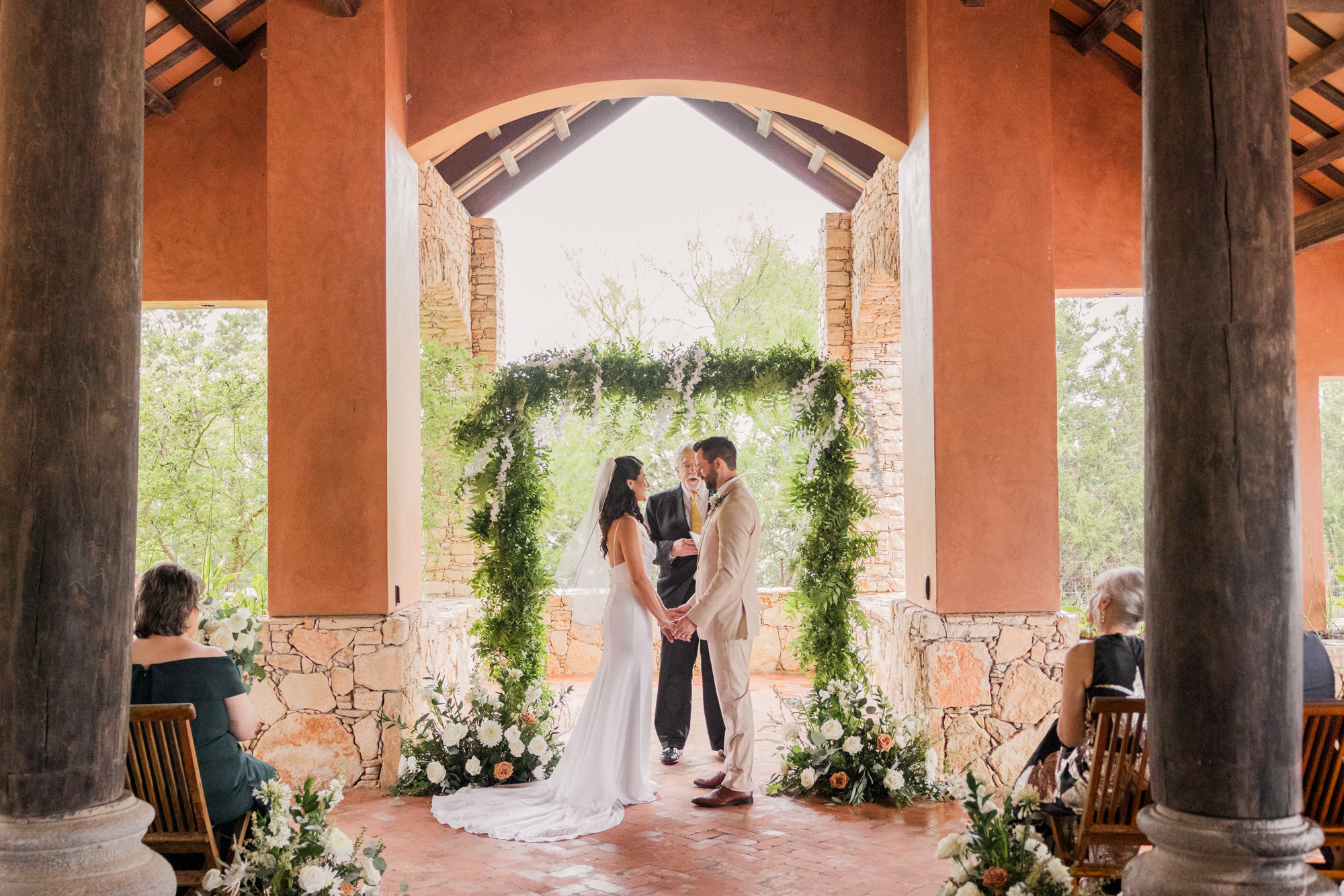 Romantic Rainy Wedding at Camp Lucy Ian's Chapel