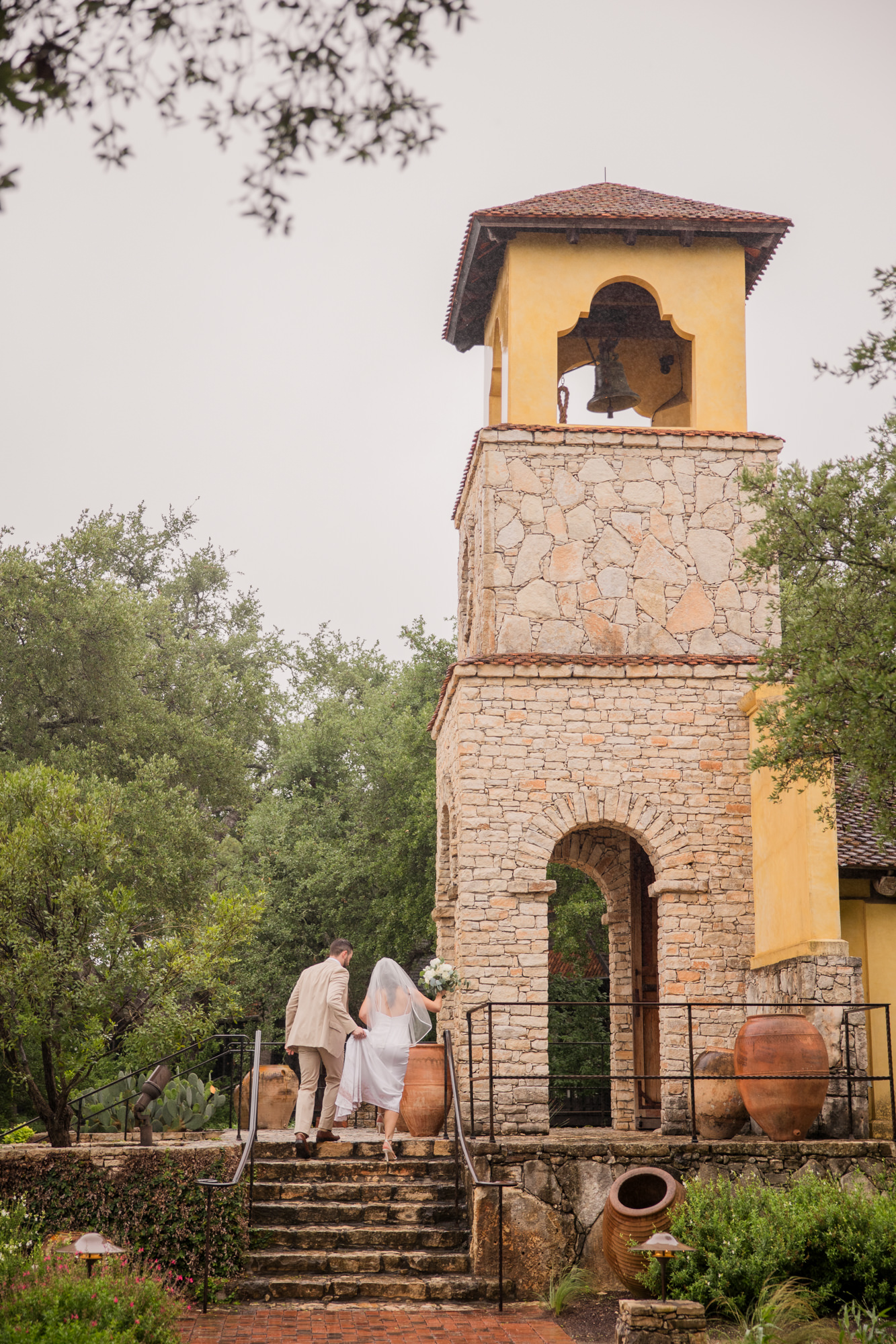 Romantic Rainy Wedding at Camp Lucy Ian's Chapel