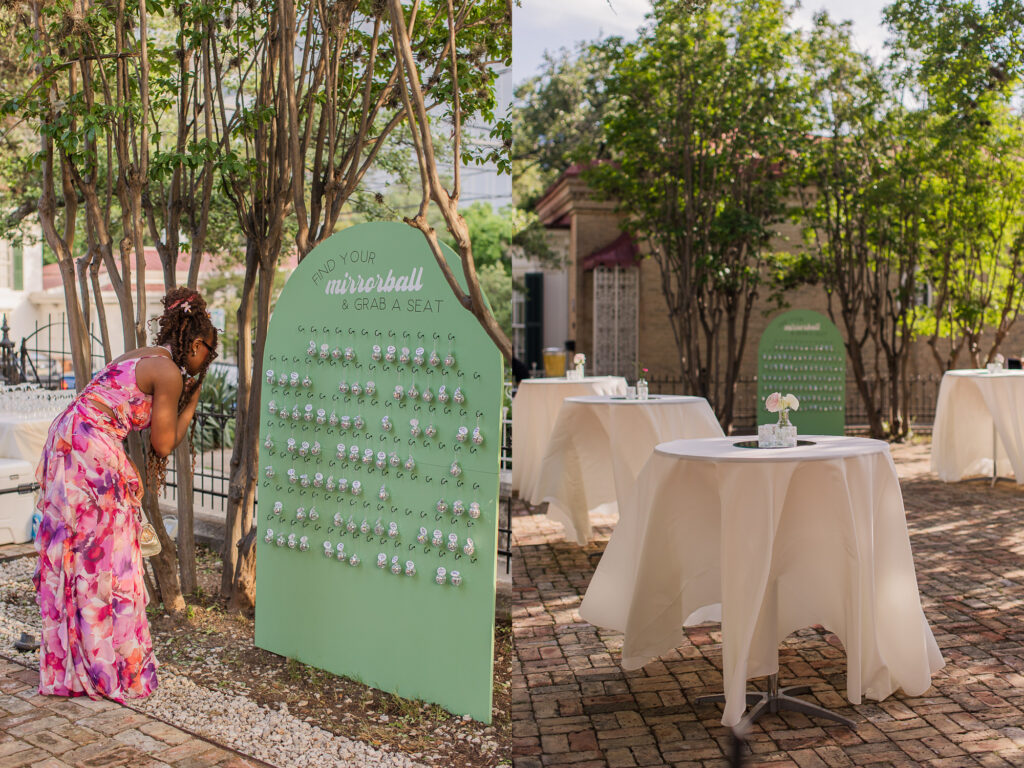 mirrorbal table assignments wedding