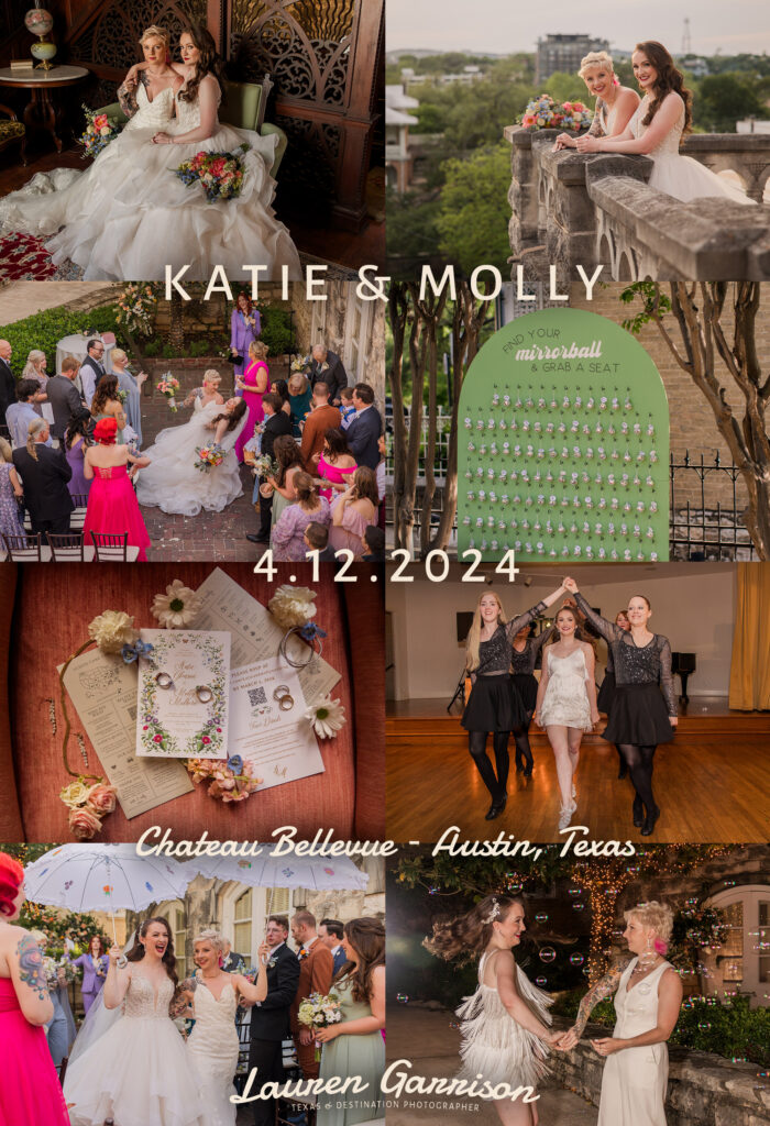 Wedding at Chateau Bellevue in Austin, Texas