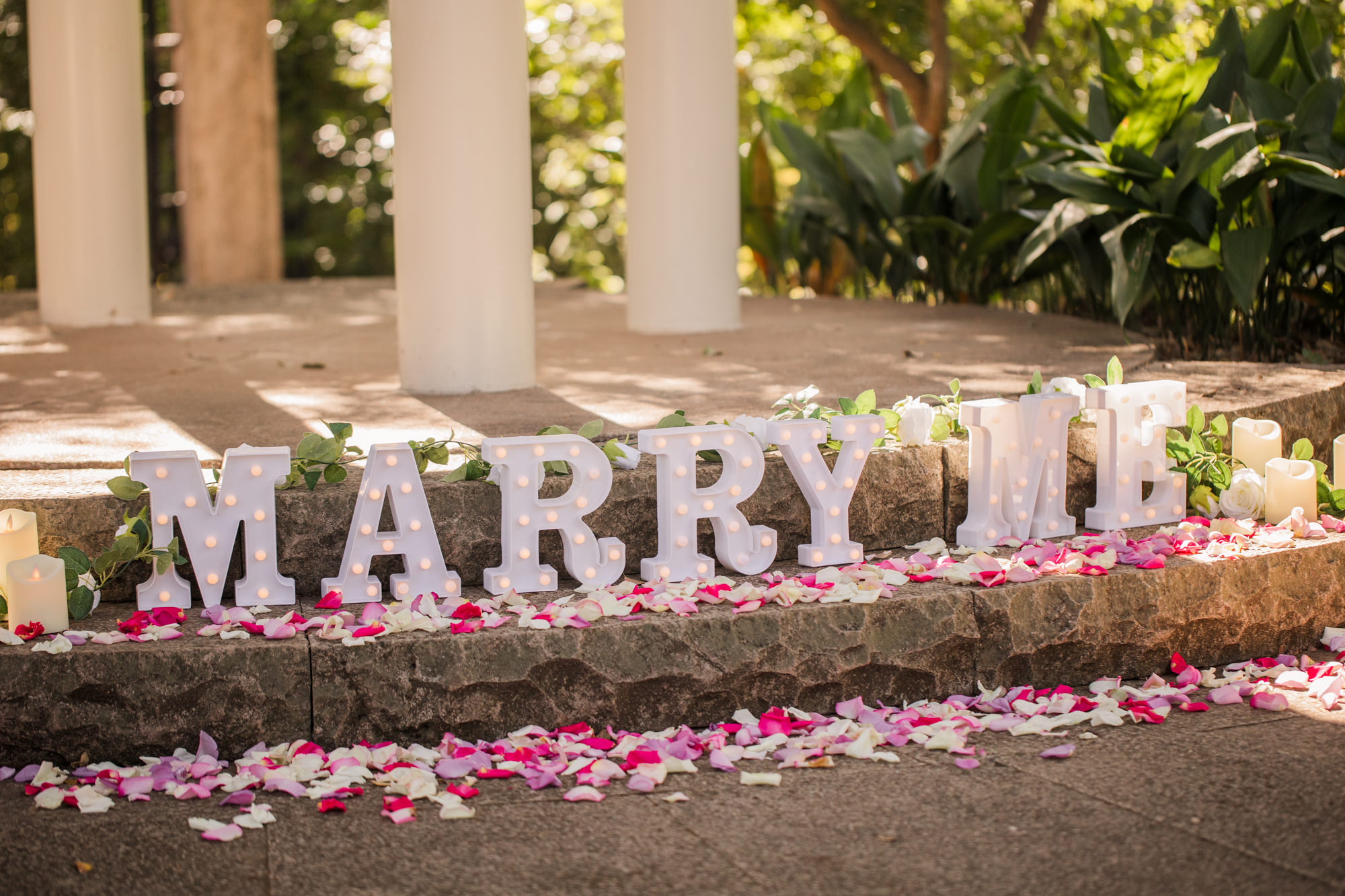 Marry Me Light Up Marque Letters
