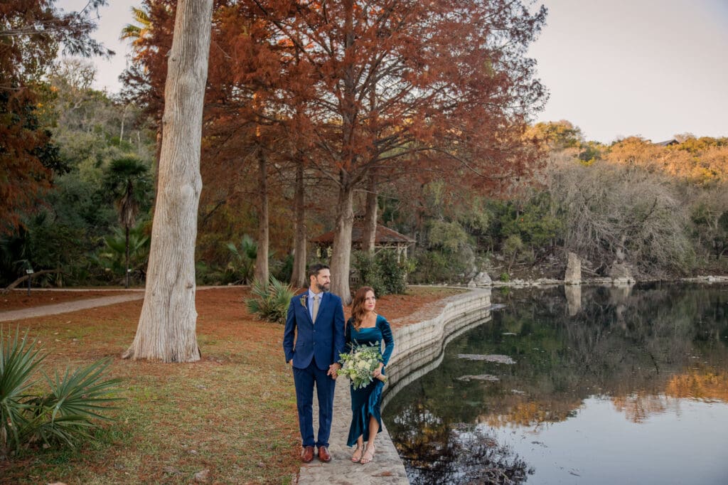 Elopement at Landa Park New Braunfels, Texas
