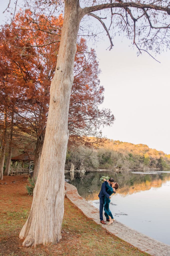 Elopement at Landa Park New Braunfels, Texas