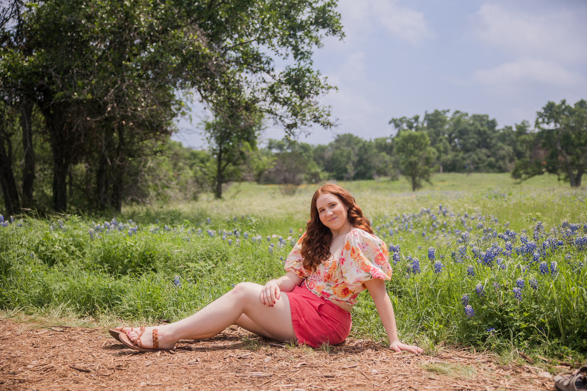 Spring Senior Photos at Lady Bird Johnson Wildflower Center | Katelyn
