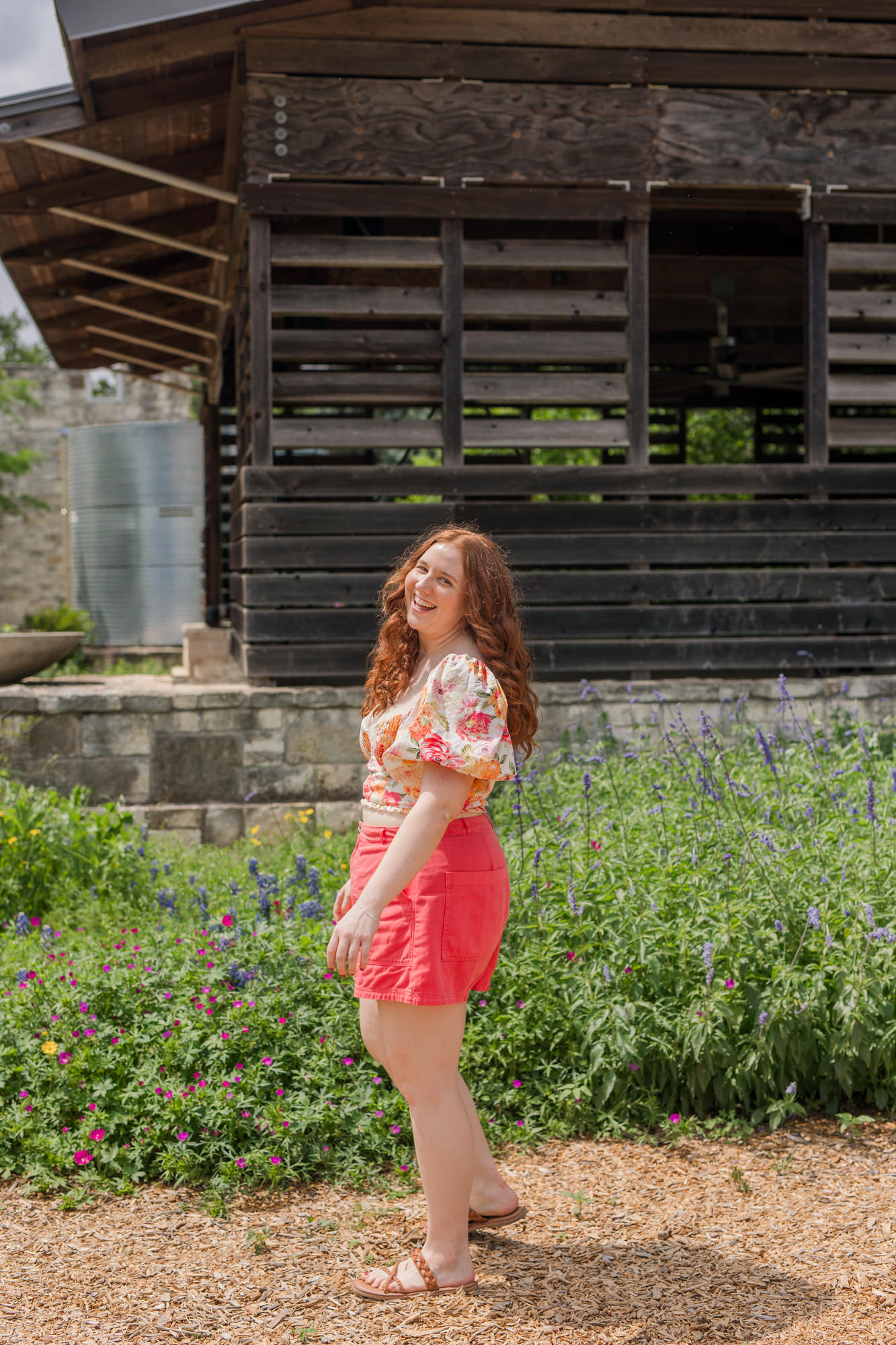 Spring Senior Photos at Lady Bird Johnson Wildflower Center | Katelyn