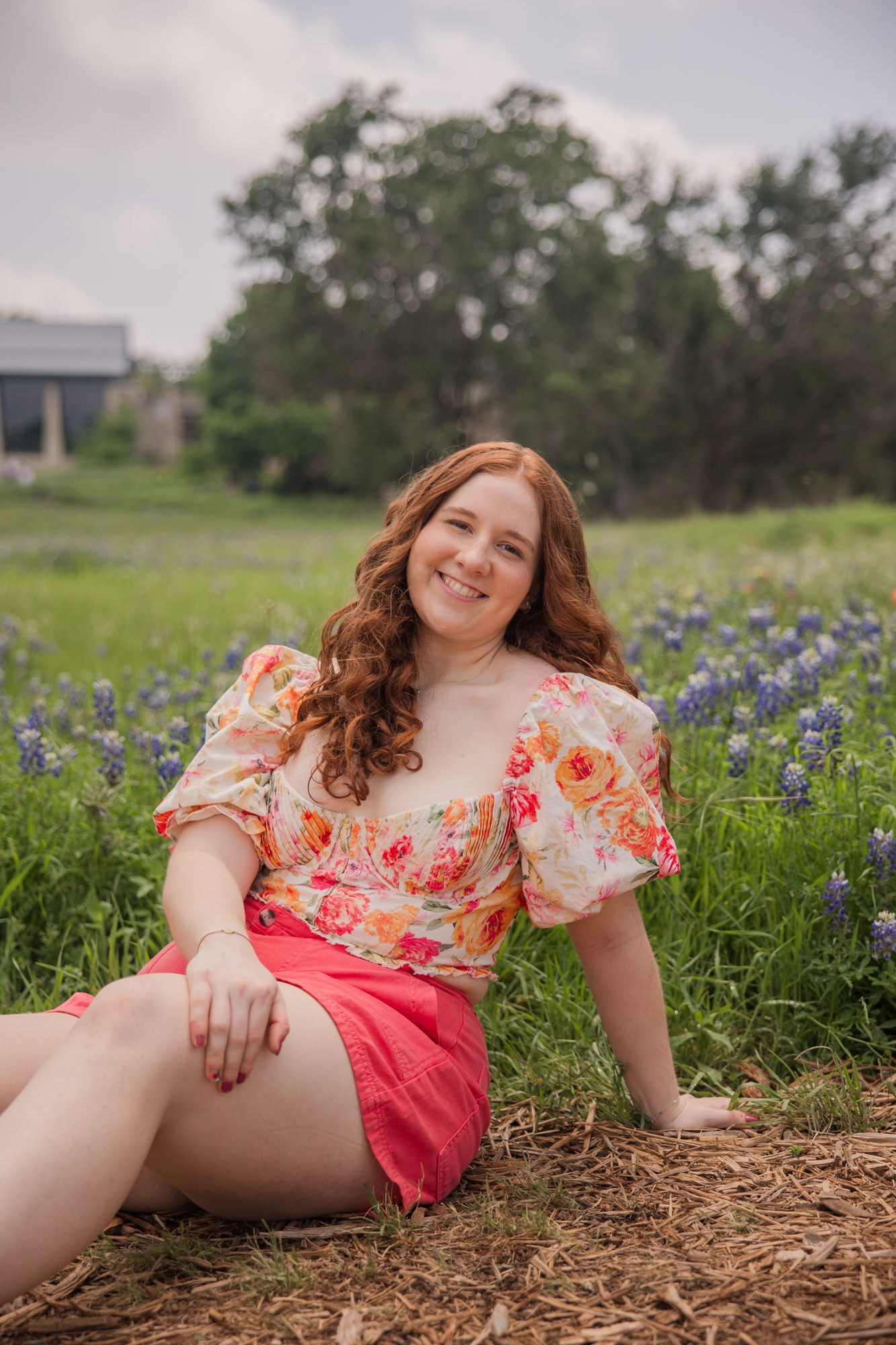 Spring Senior Photos at Lady Bird Johnson Wildflower Center | Katelyn