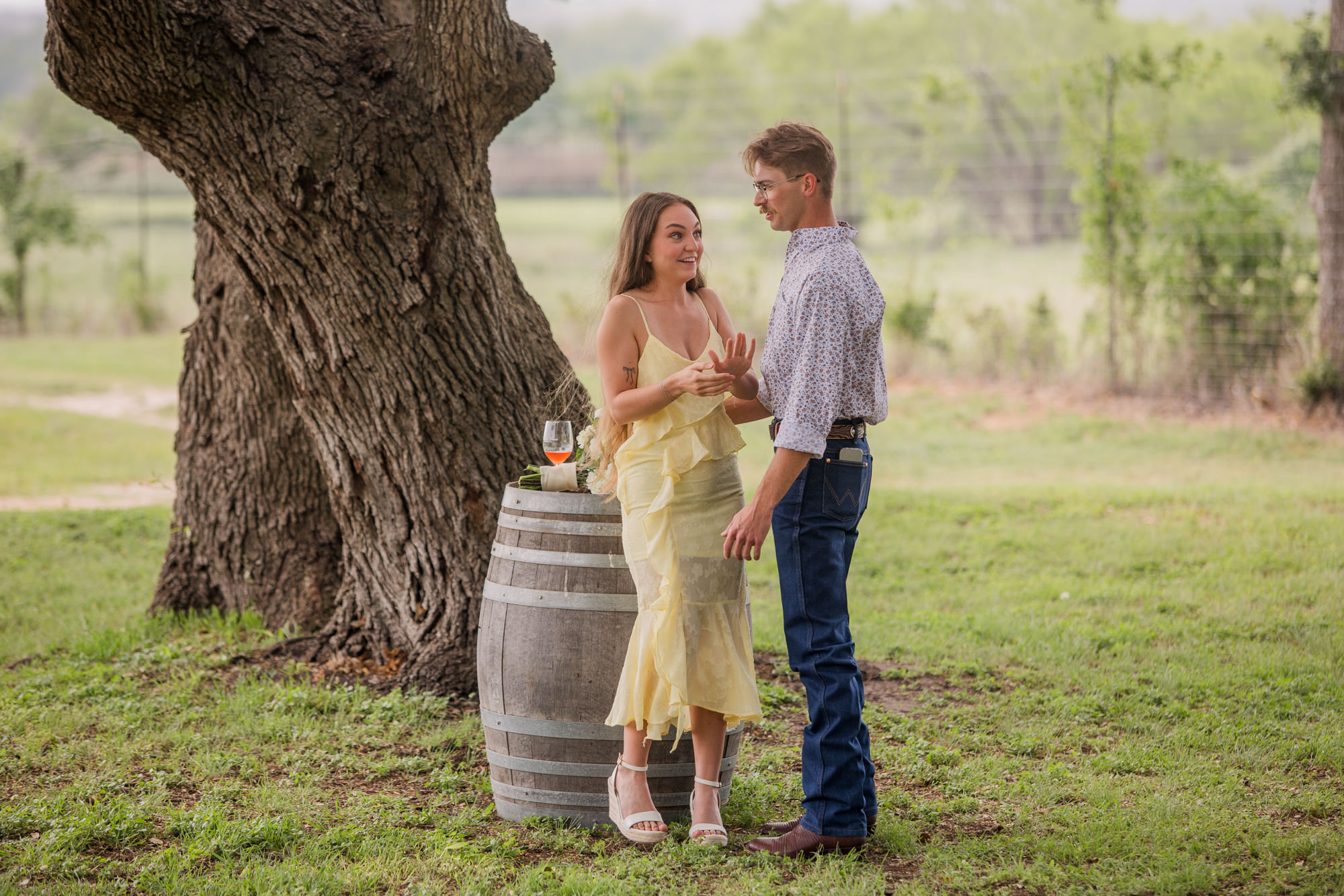 William Chris Vineyards Marriage Proposal - Fredericksburg, Texas Winery