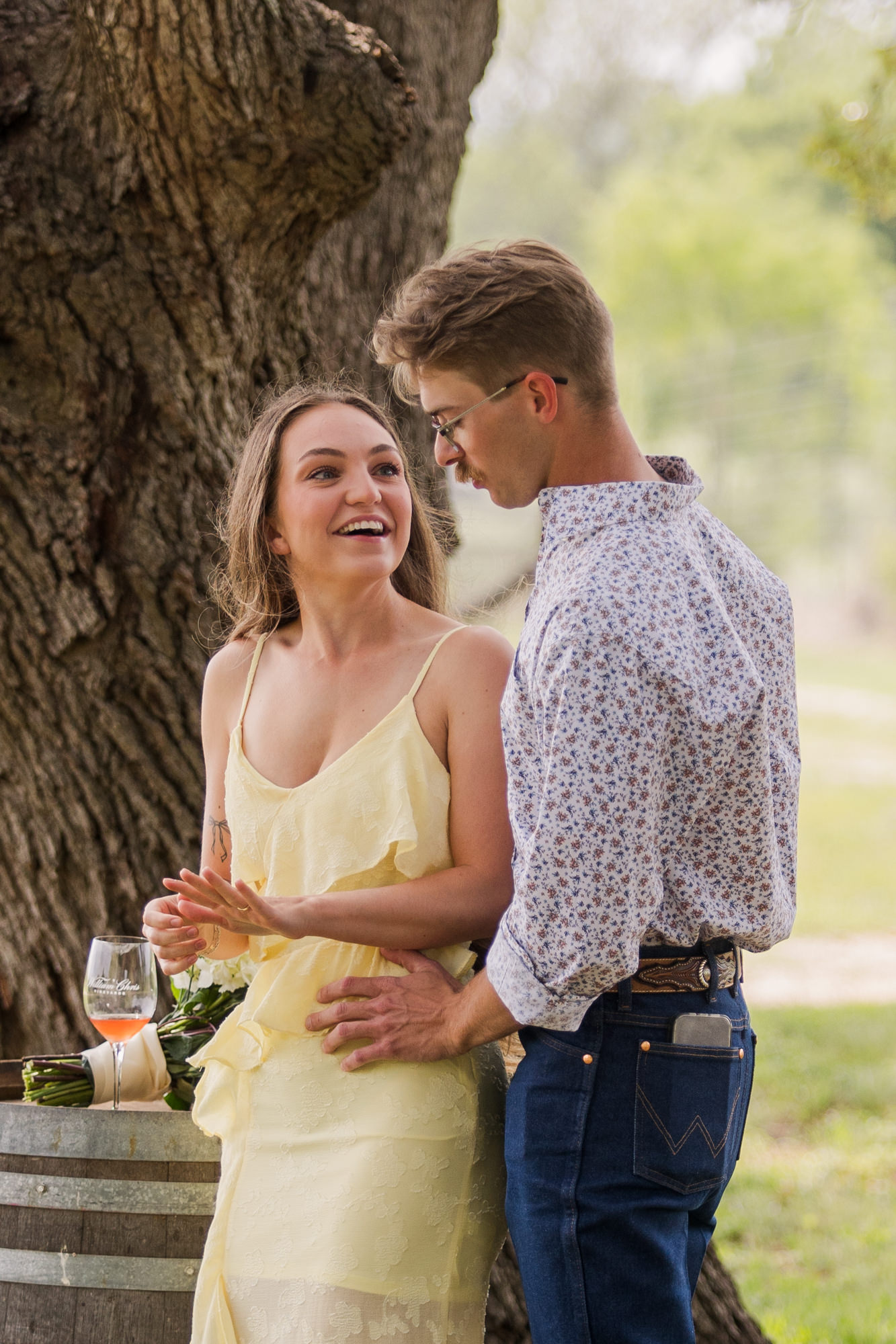 William Chris Vineyards Marriage Proposal - Fredericksburg, Texas Winery