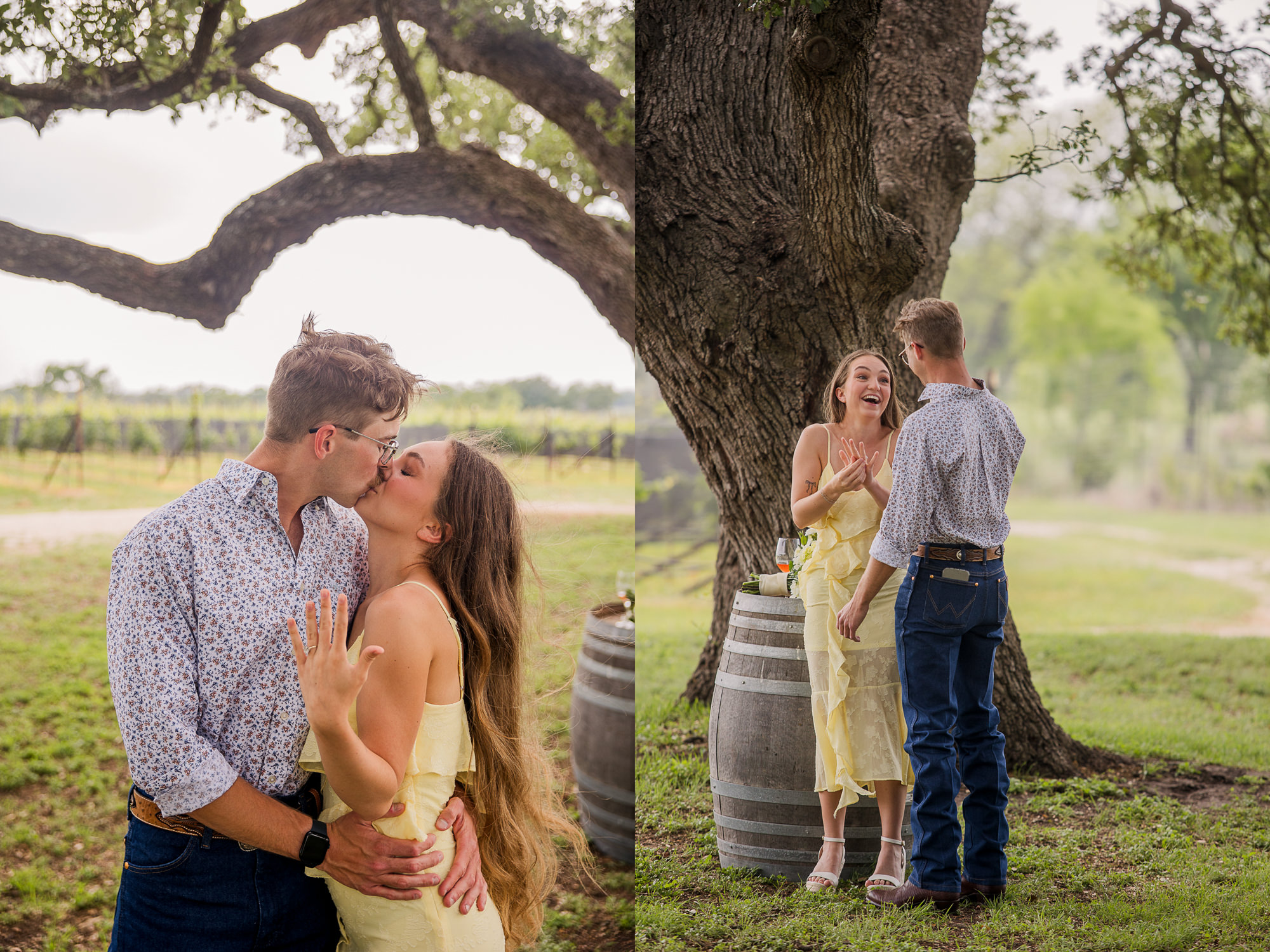 William Chris Vineyards Marriage Proposal - Fredericksburg, Texas Winery