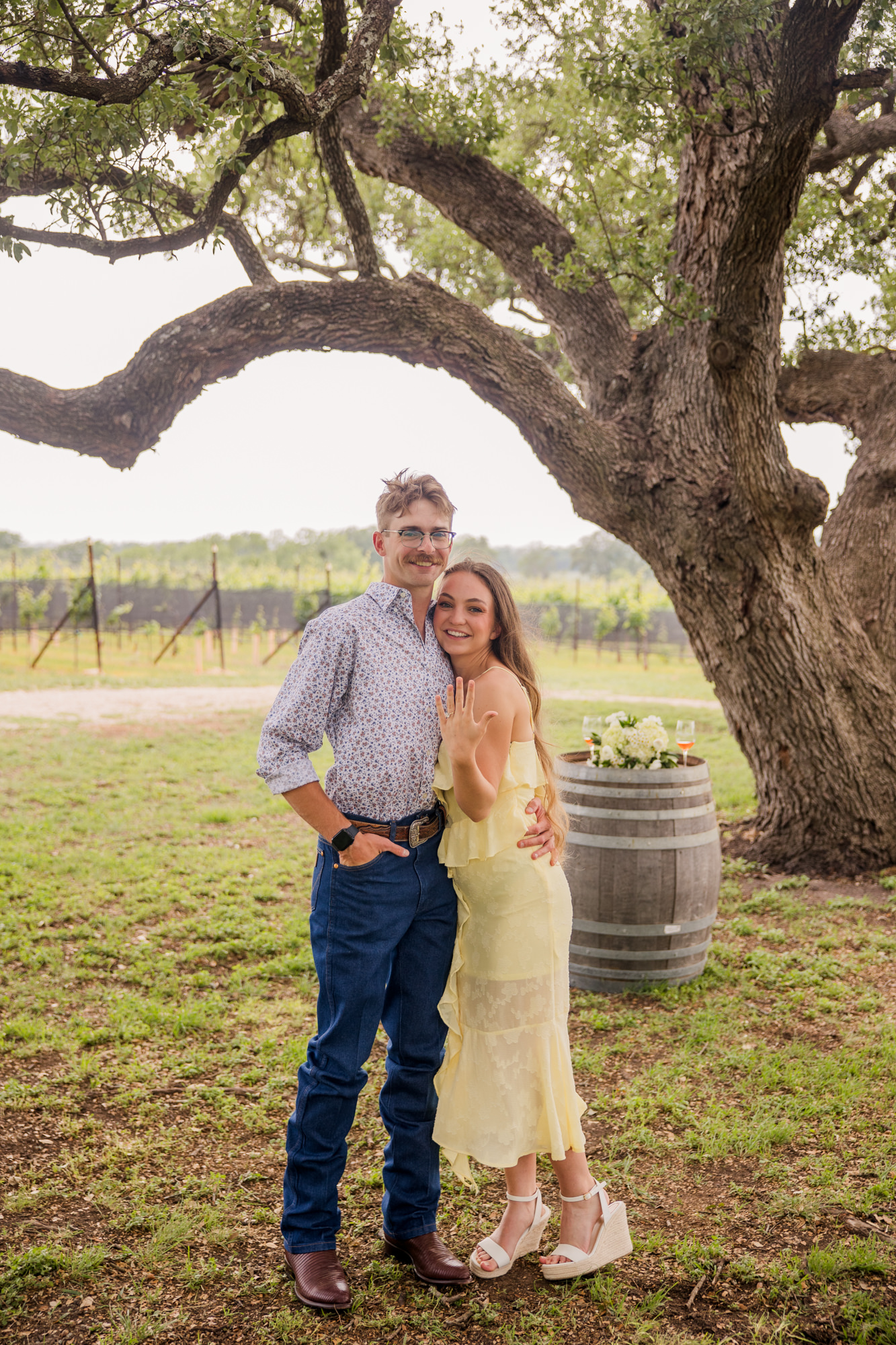 William Chris Vineyards Marriage Proposal - Fredericksburg, Texas Winery