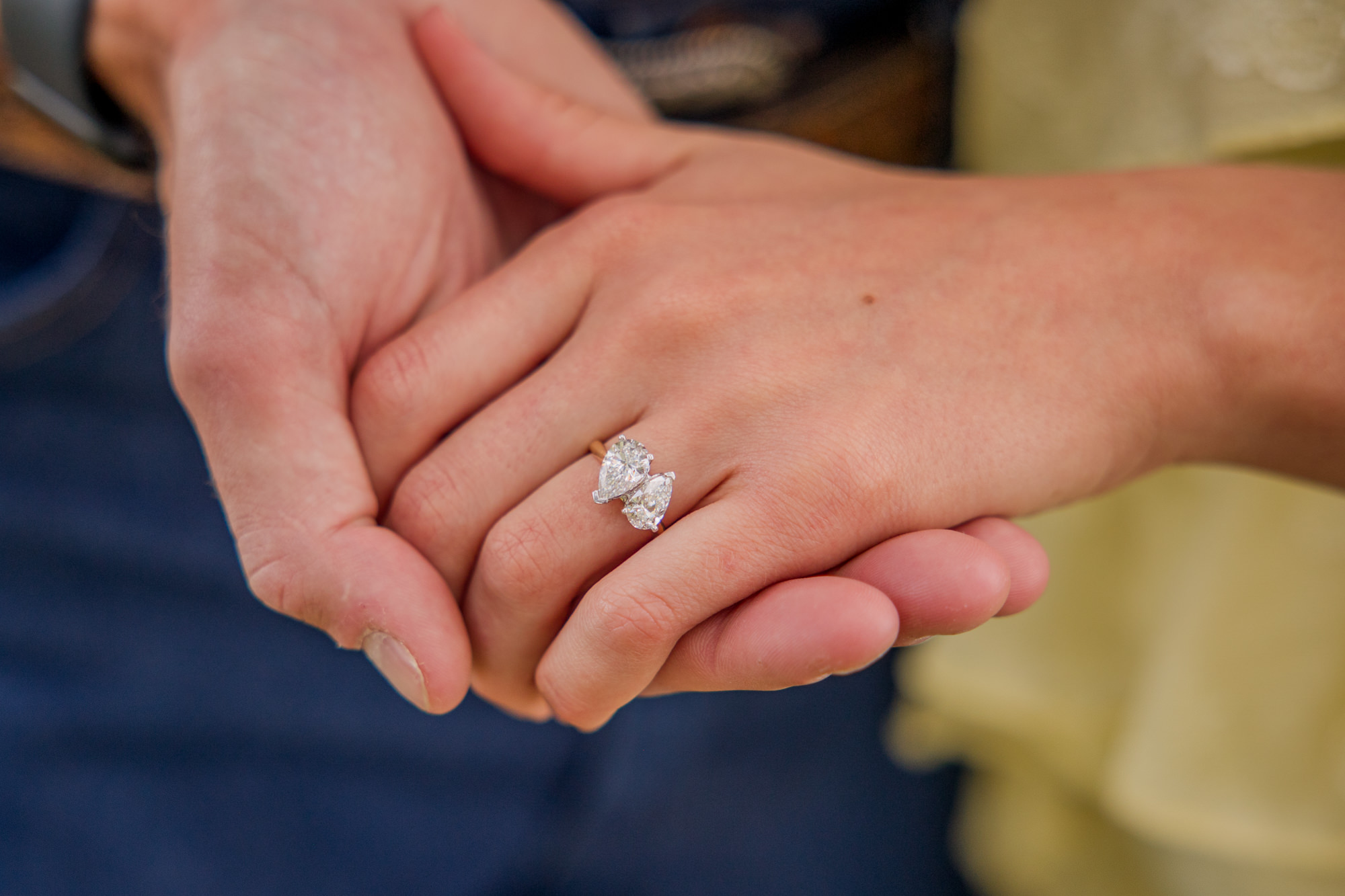 Two stone engagement ring