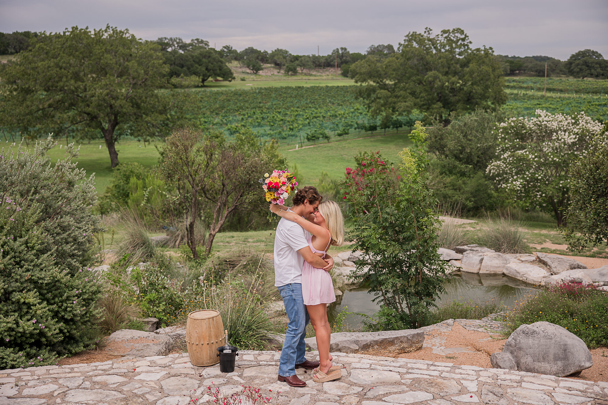 Marriage Proposal at Flat Creek Estate Winery & Vineyard