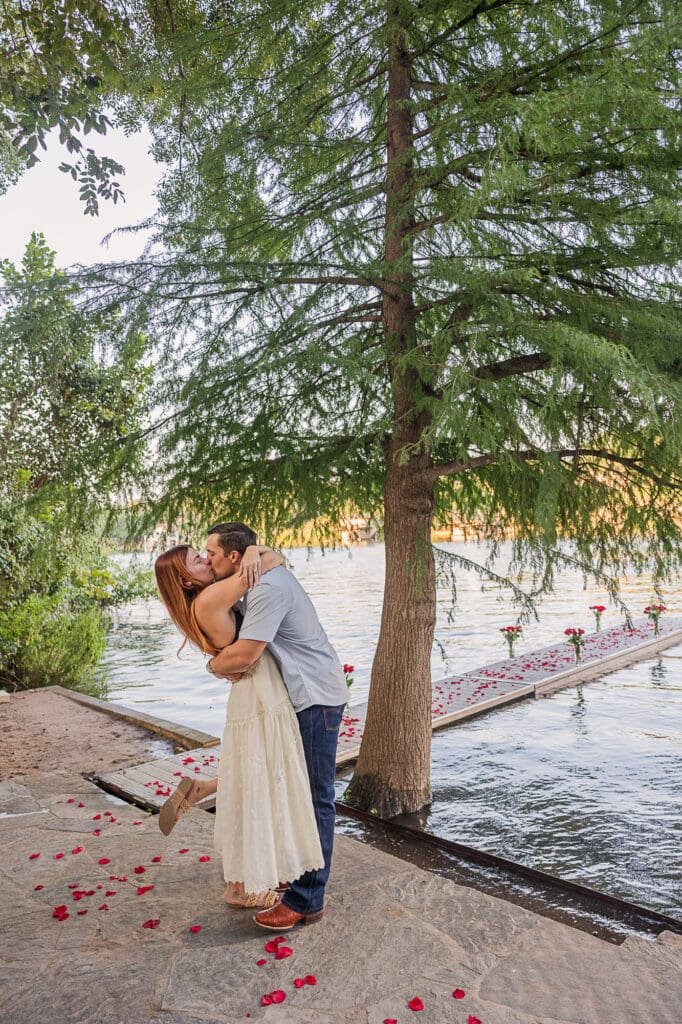 Airbnb house dock riverside marriage proposal