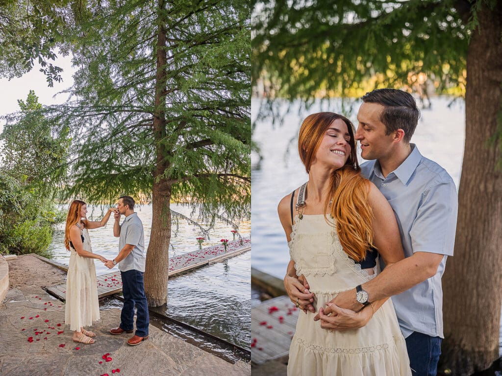Airbnb house dock riverside marriage proposal