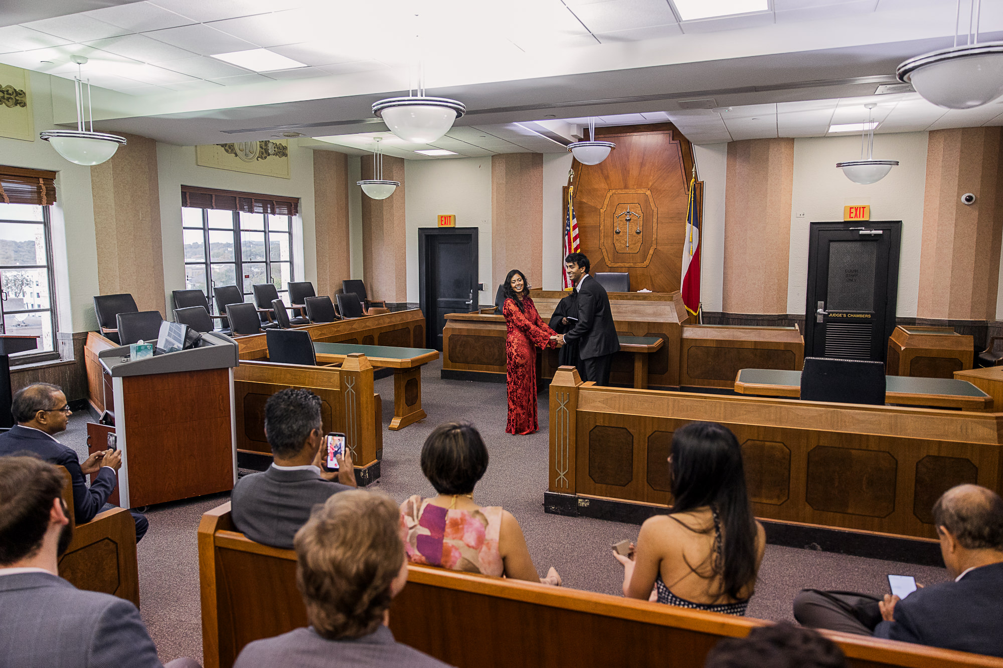 Downtown Austin Texas Courthouse Wedding Precinct 5 Travis County