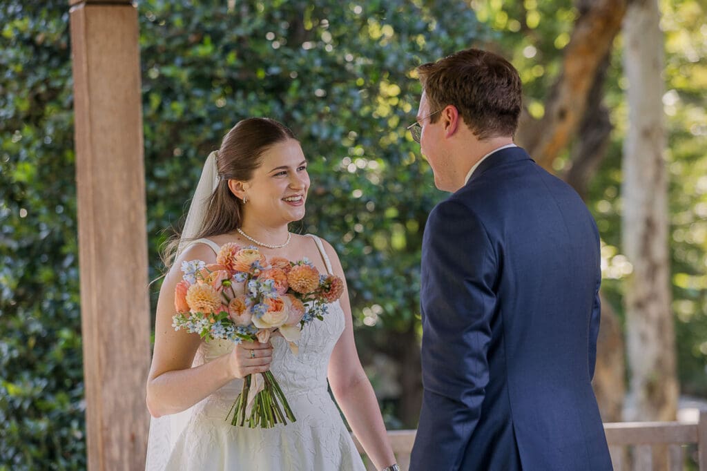 Wedding at Dallas Arboretum McCasland Sunken Garden