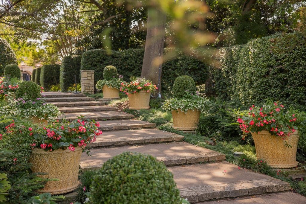 Wedding at Dallas Arboretum McCasland Sunken Garden