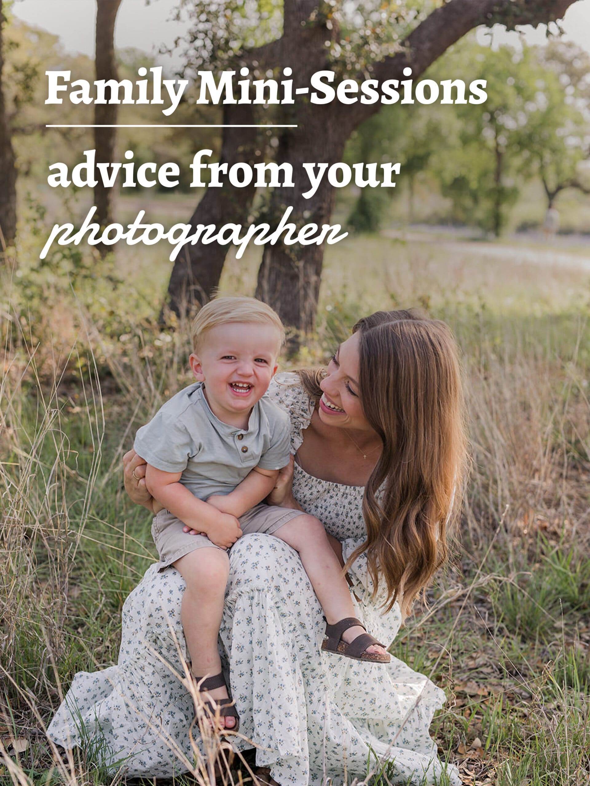 Family Mini-Sessions
To parents from your photographer