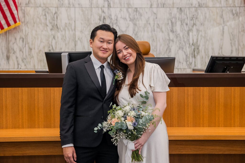 modern courthouse wedding photography