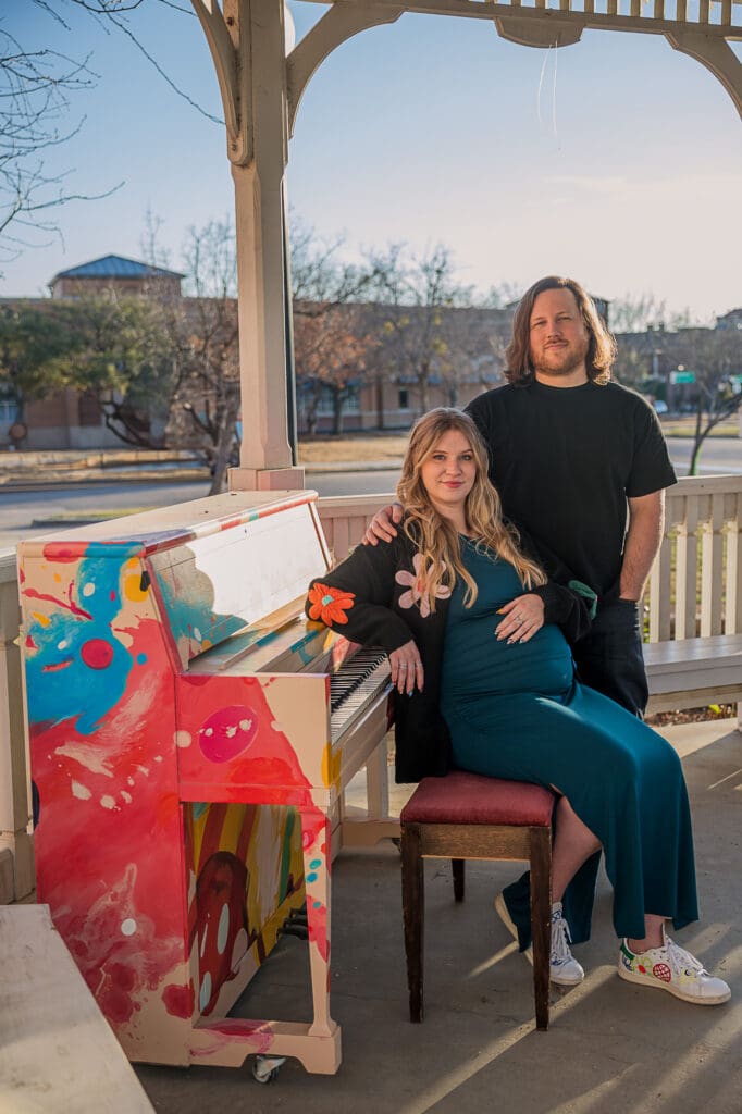 Piano maternity photos
